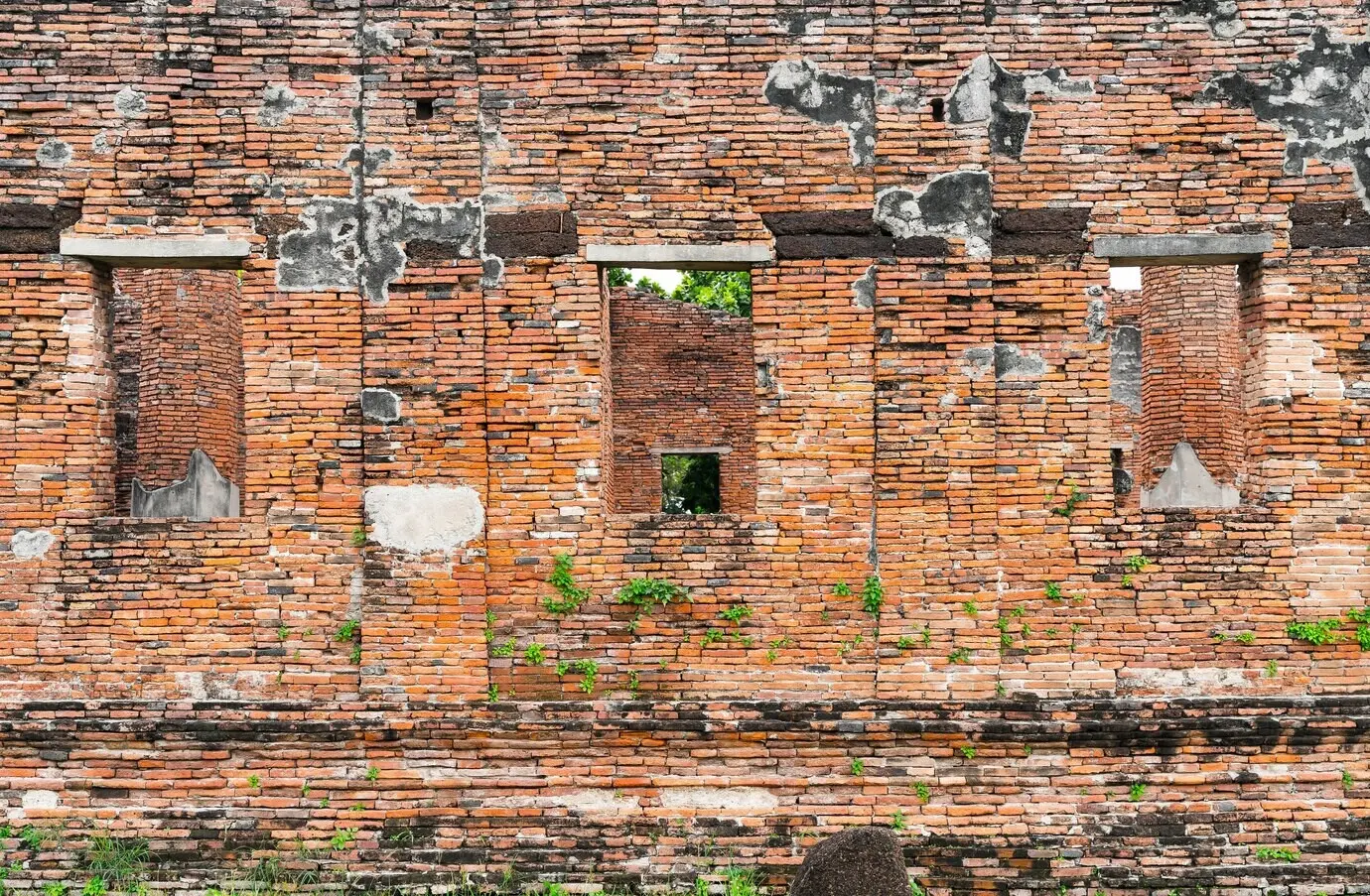Schöne alte historische Architektur Ayutthayas in Thailand